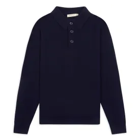 Knitted Polo - Navy