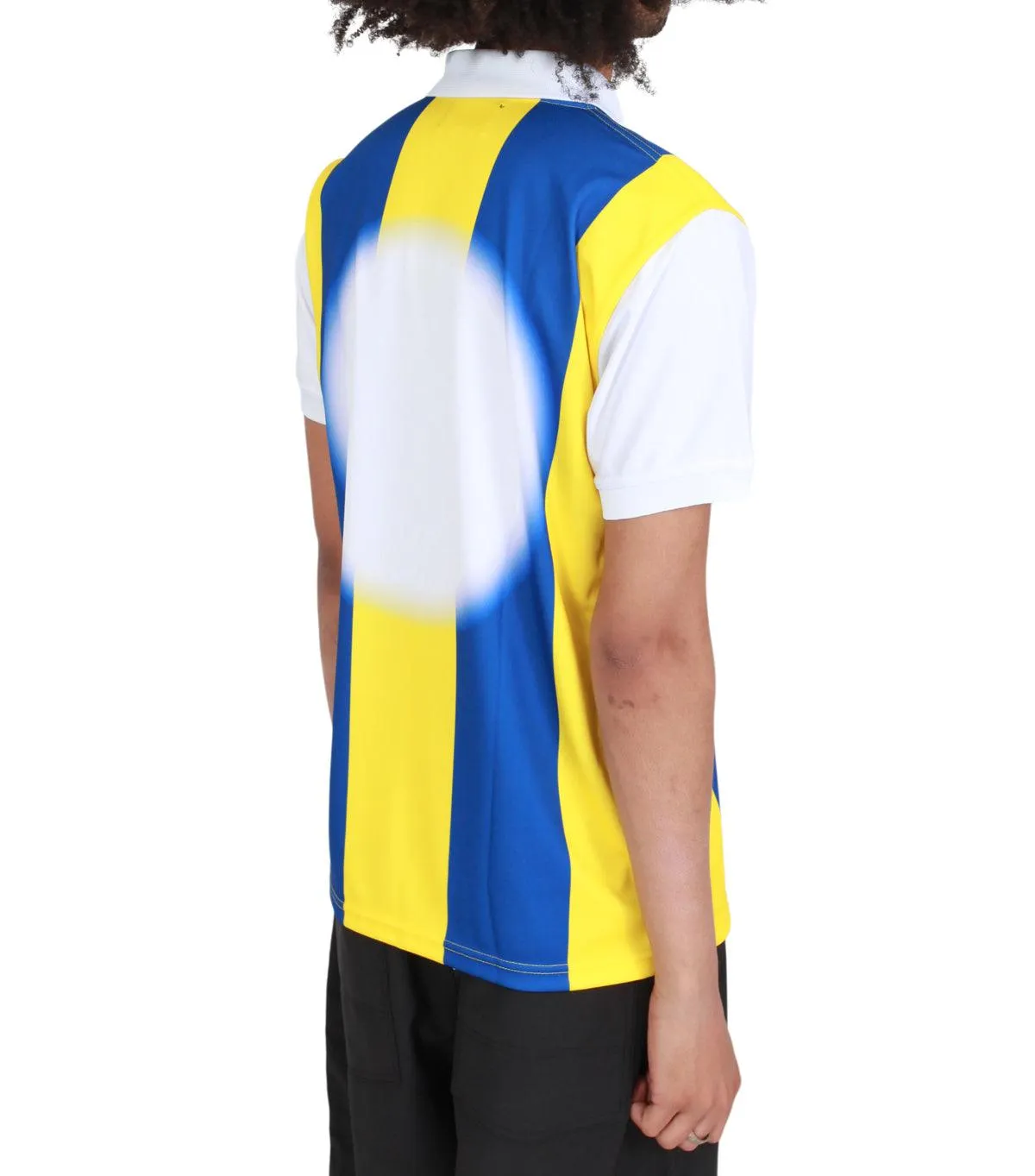 Liberal Youth Ministry Football Polo Shirt Blue Yellow