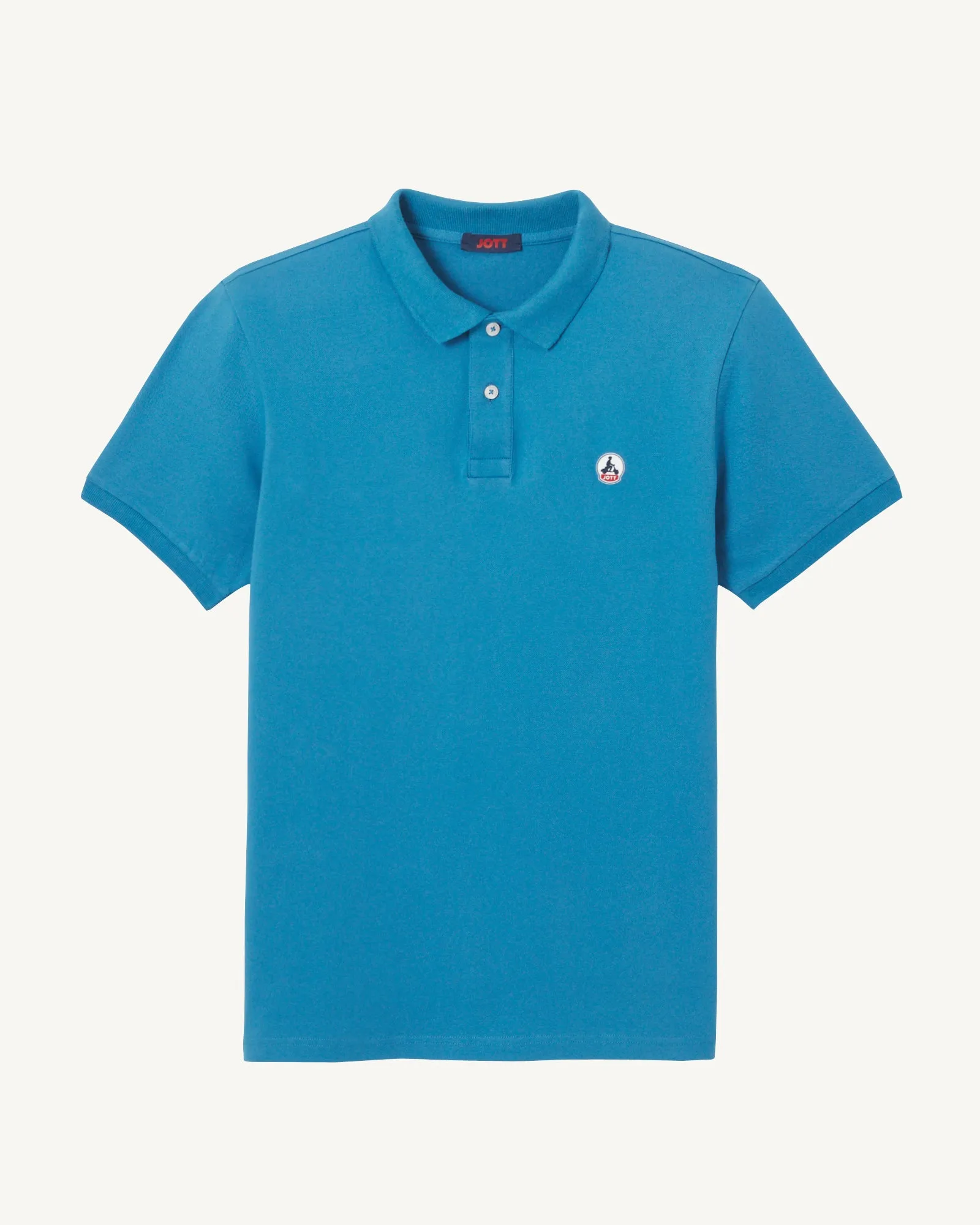 Light denim Marbella organic cotton polo shirt