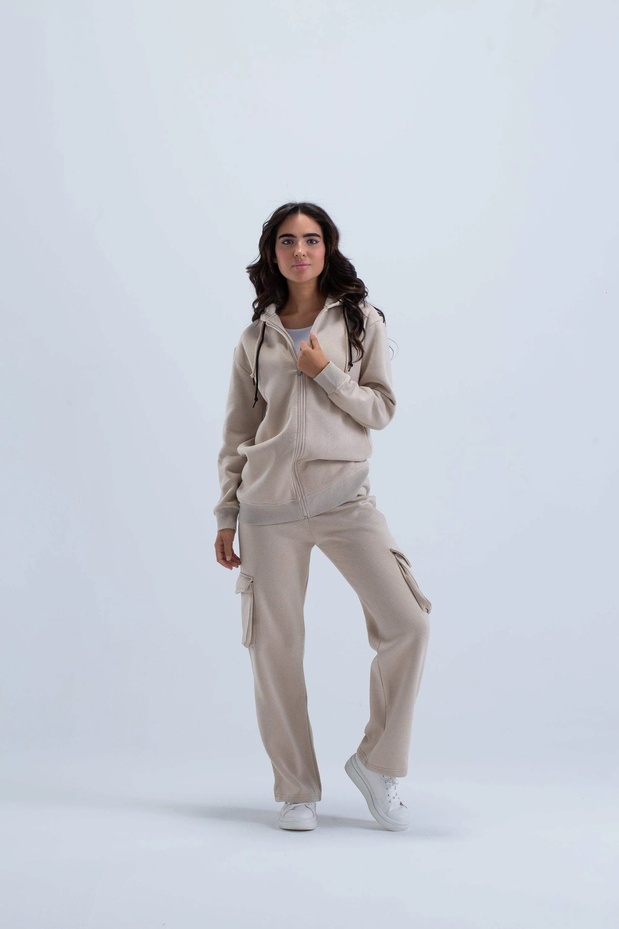 Lounge Jacket with 2 Drawstrings