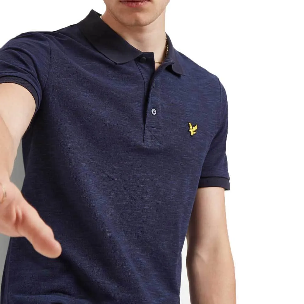 Lyle & Scott Space Dye Polo Shirt - Navy - SP1110V