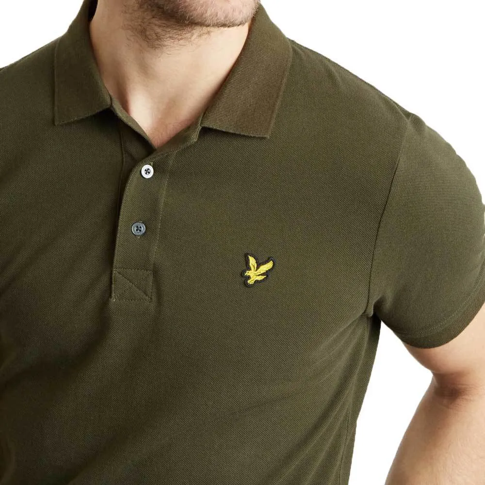 Lyle And Scott Plain Polo Shirt - Dark Sage Green