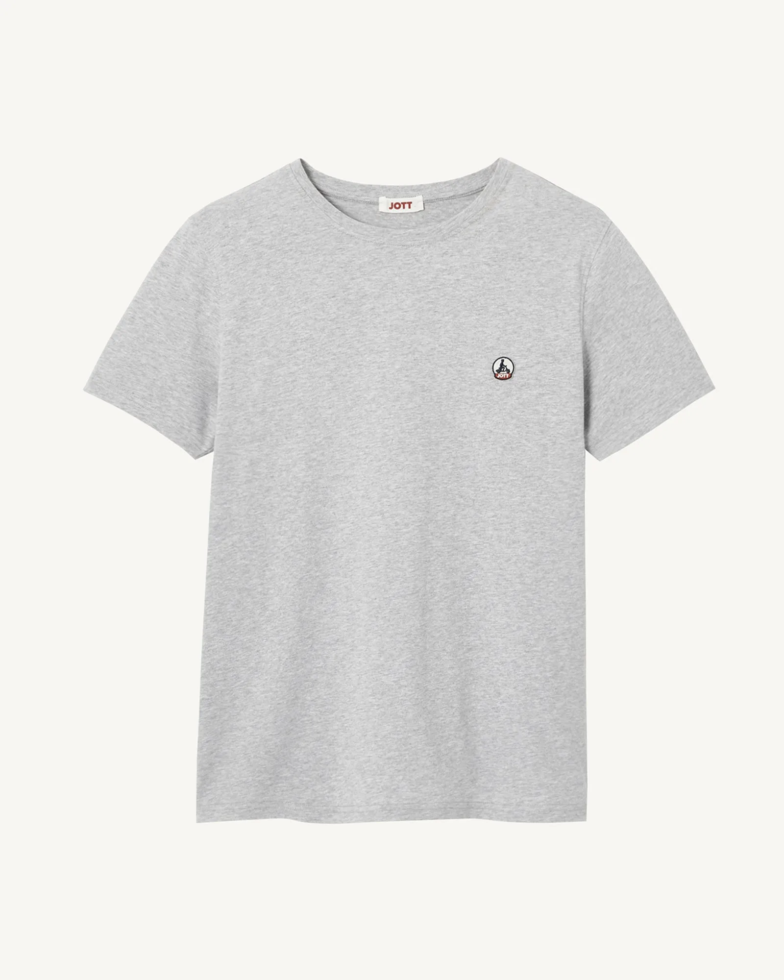 Melange grey Pietro organic cotton T-shirt