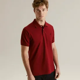 Mens Carter Custom Fit SS Pique Golfer - Crimson