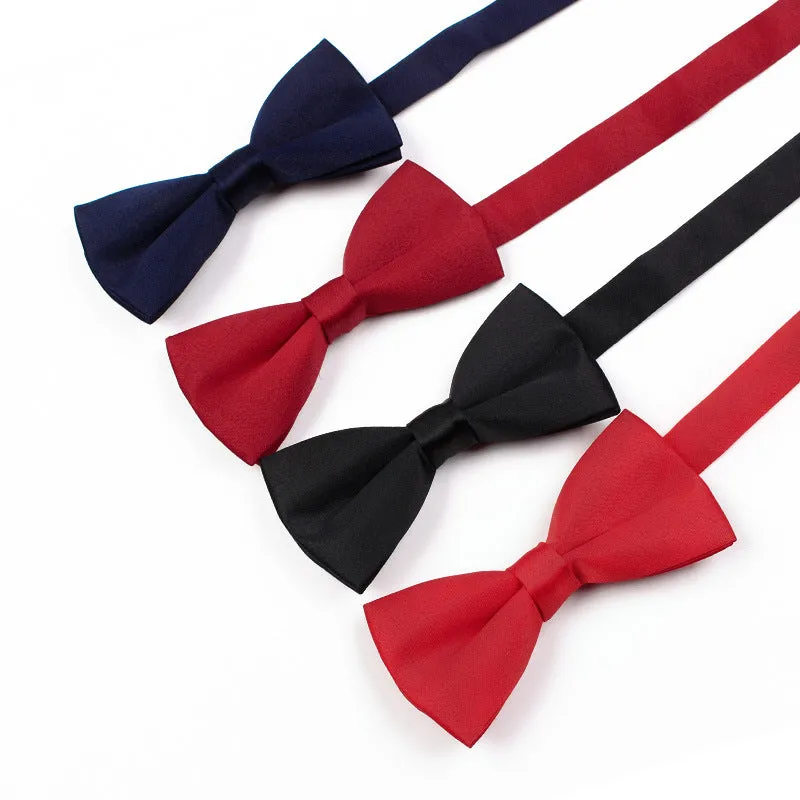 Men's Casual Solid Color Bow Tie