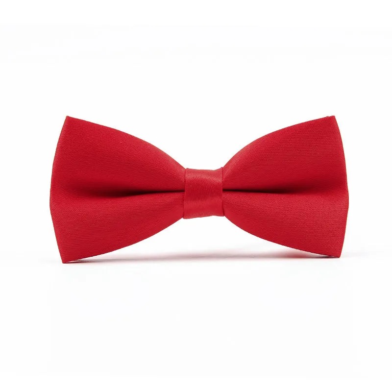 Men's Casual Solid Color Bow Tie