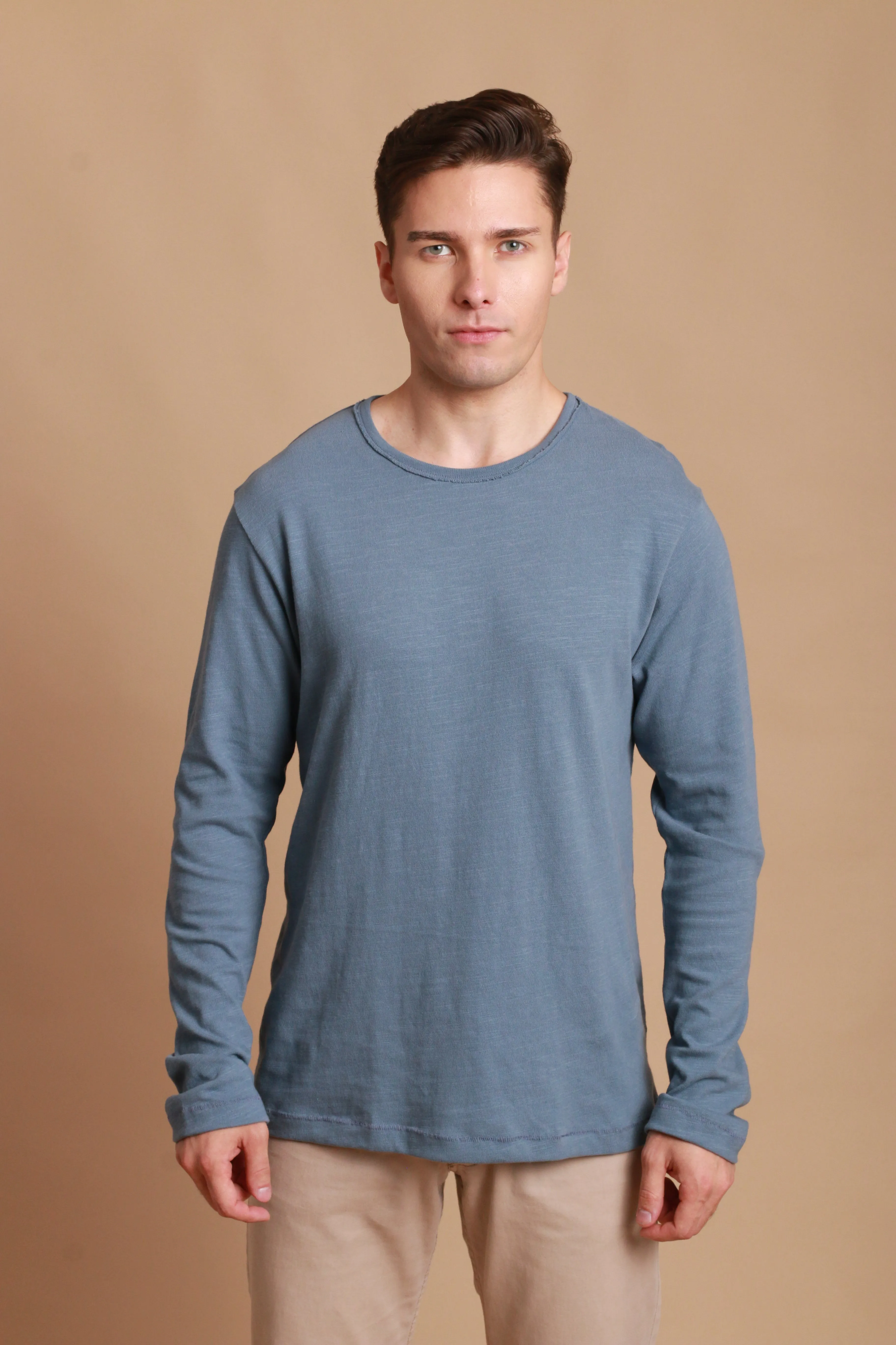 Men's Crew Neck Long Sleeve Shirt