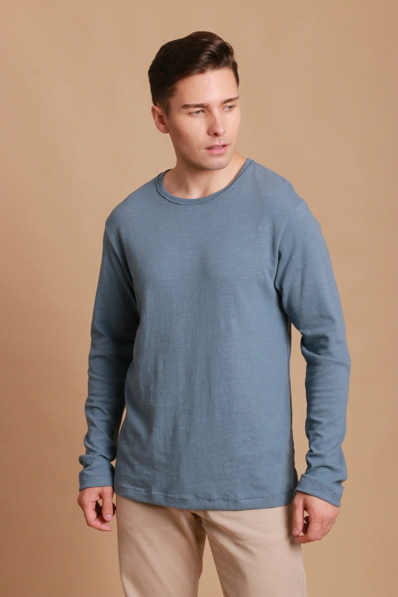 Men's Crew Neck Long Sleeve Shirt