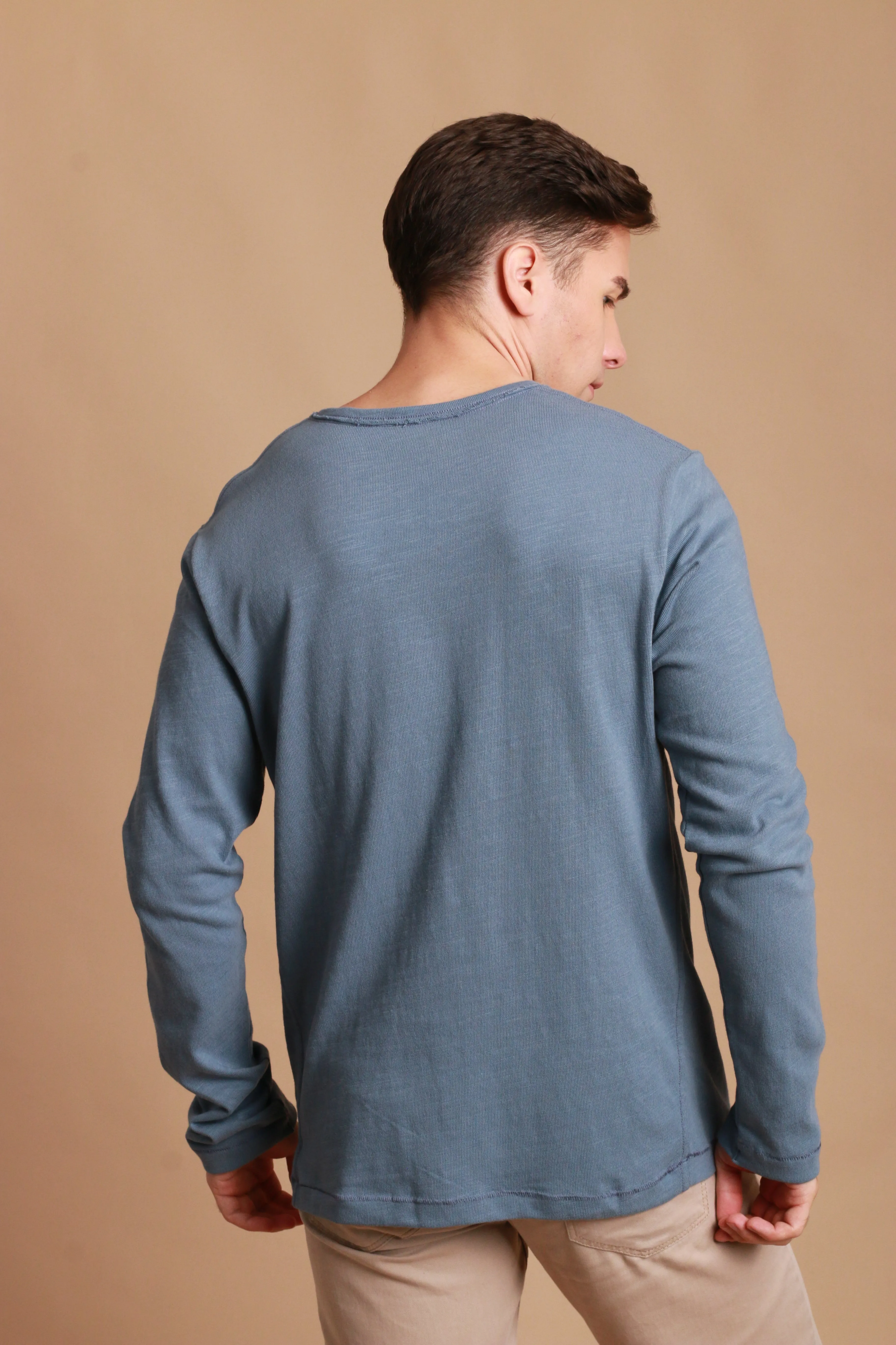 Men's Crew Neck Long Sleeve Shirt