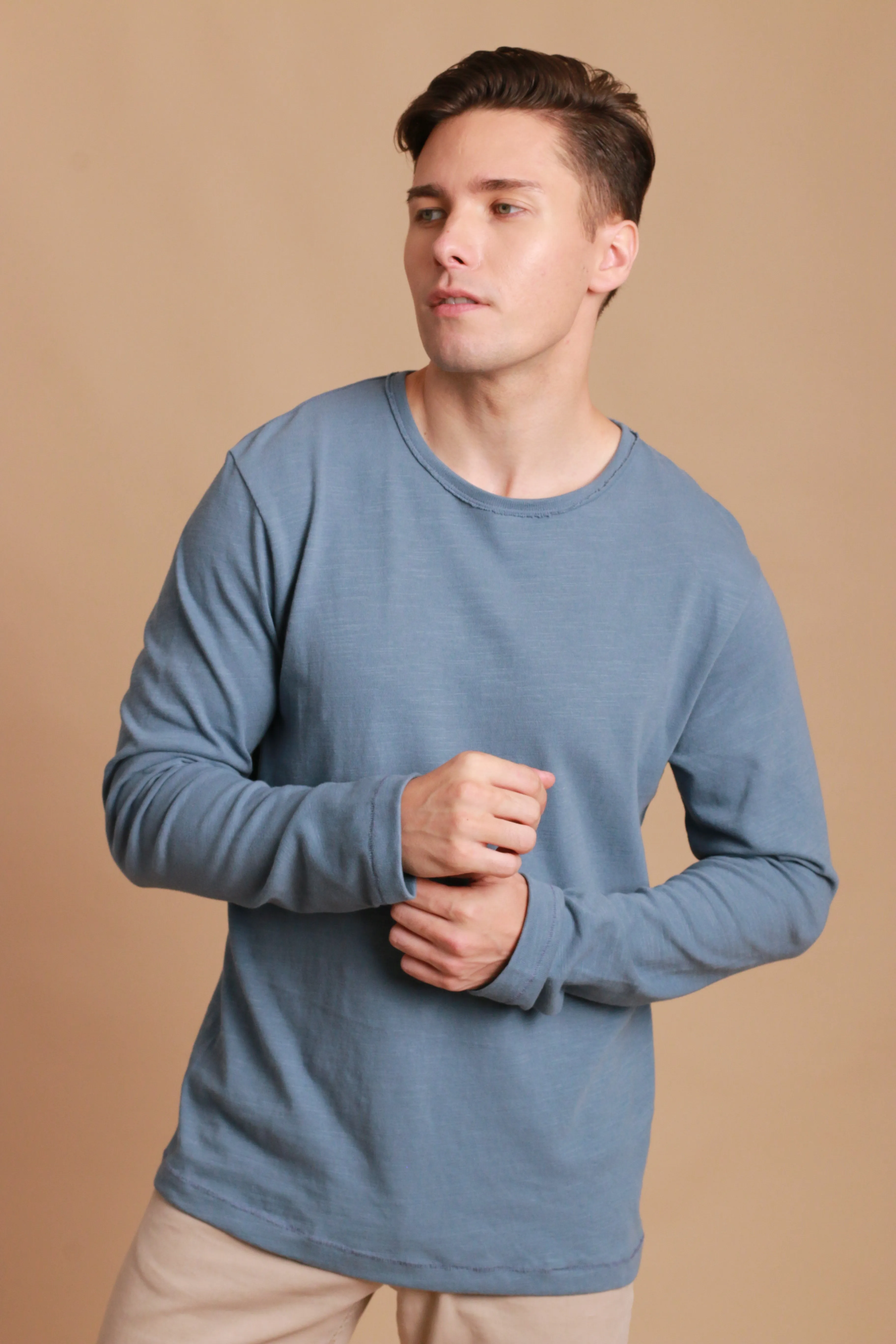 Men's Crew Neck Long Sleeve Shirt