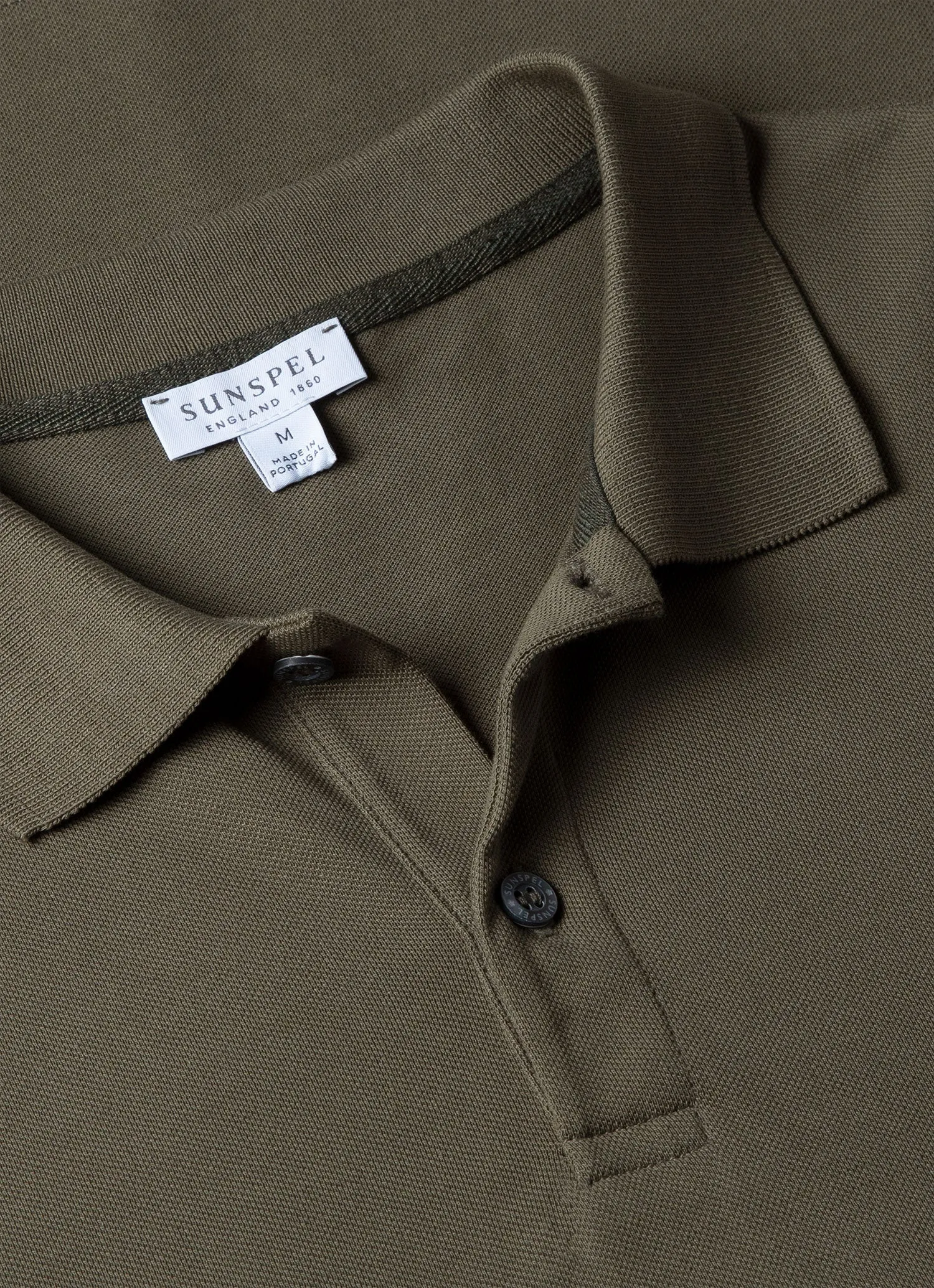 Men's Piqué Polo Shirt in Khaki