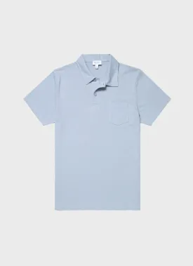 Men's Riviera Polo Shirt in Smoke Blue