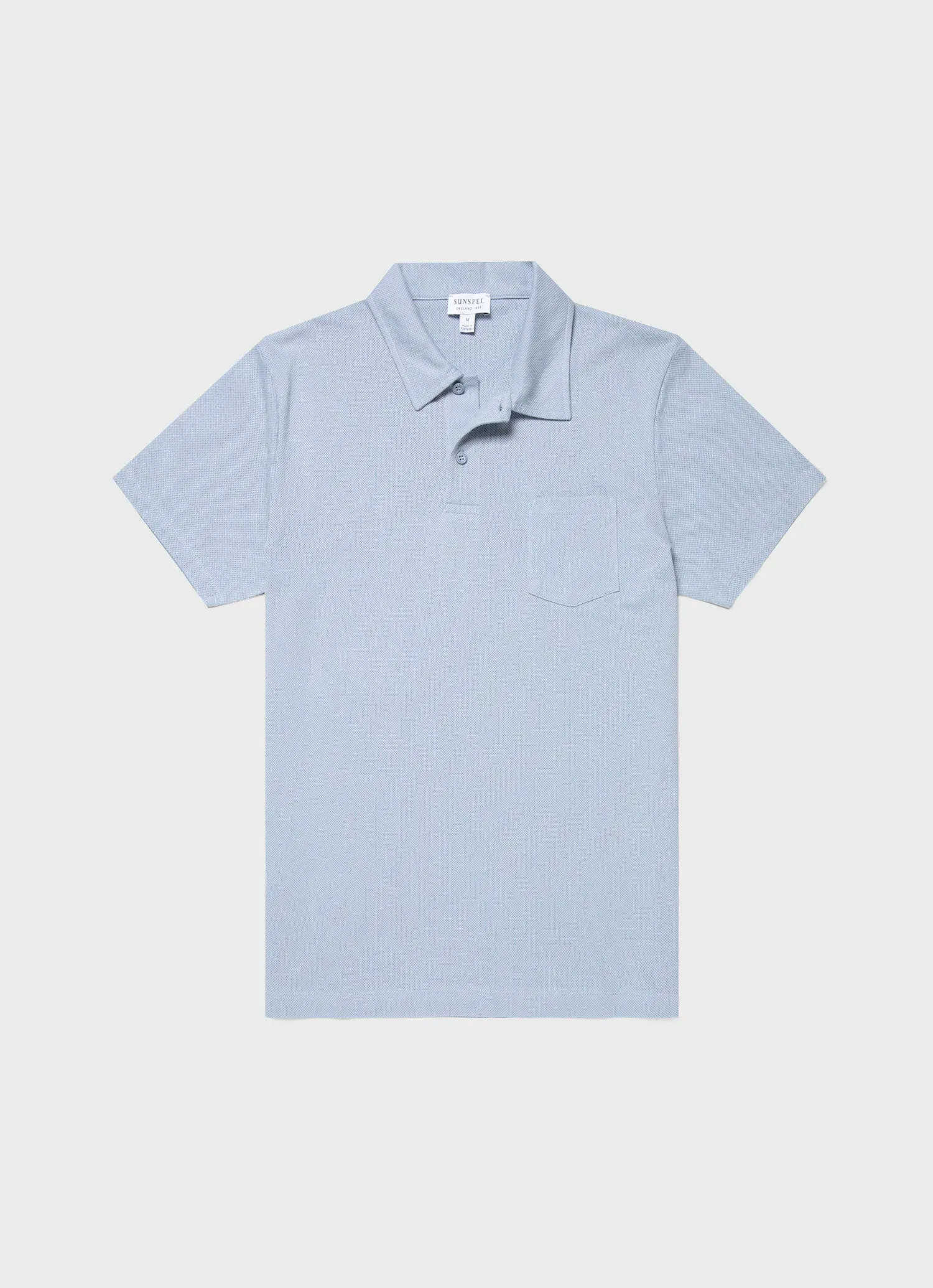 Men's Riviera Polo Shirt in Smoke Blue