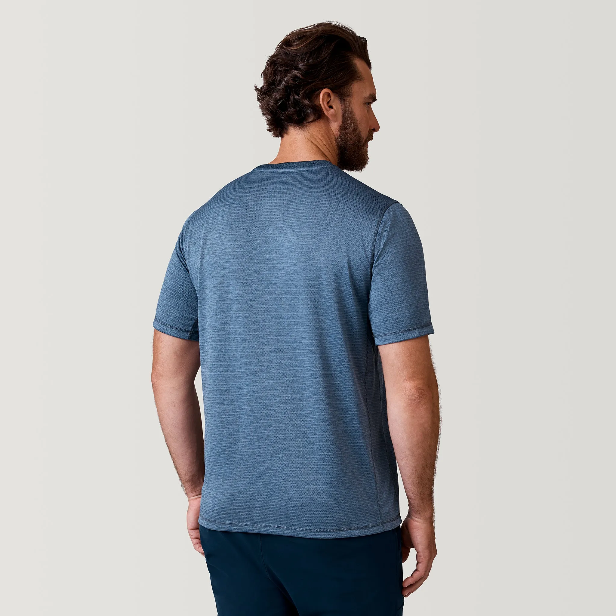 Men's Tech Jacquard Short Sleeve Crew Neck