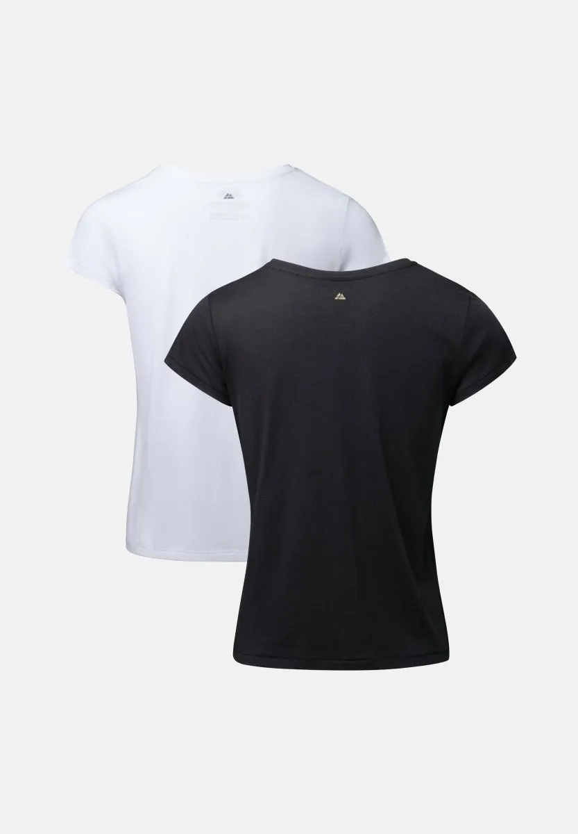 MODAL V NECK T-SHIRT FOR WOMEN