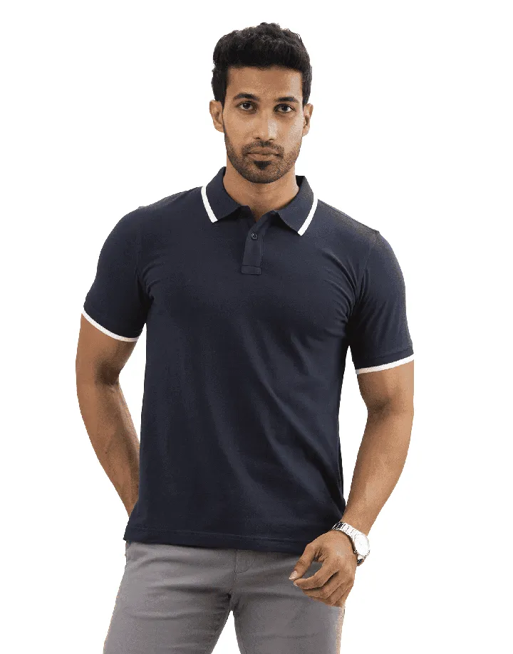 Moose Men’s Timeless Slim Fit Polo T-Shirt