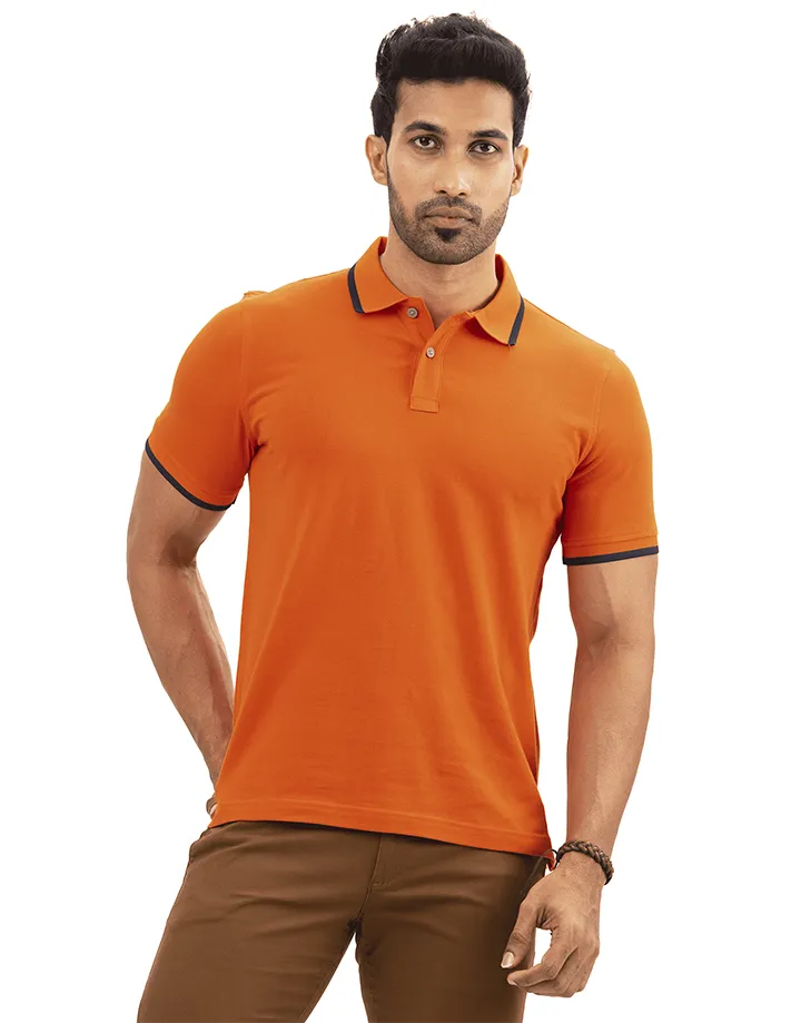 Moose Men’s Timeless Slim Fit Polo T-Shirt