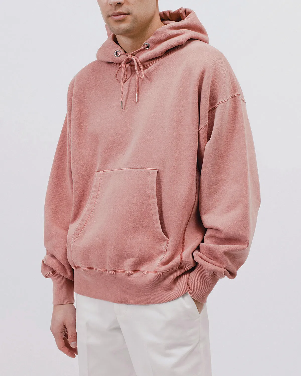 Natural Dyed Hoodie Fleece - Brick