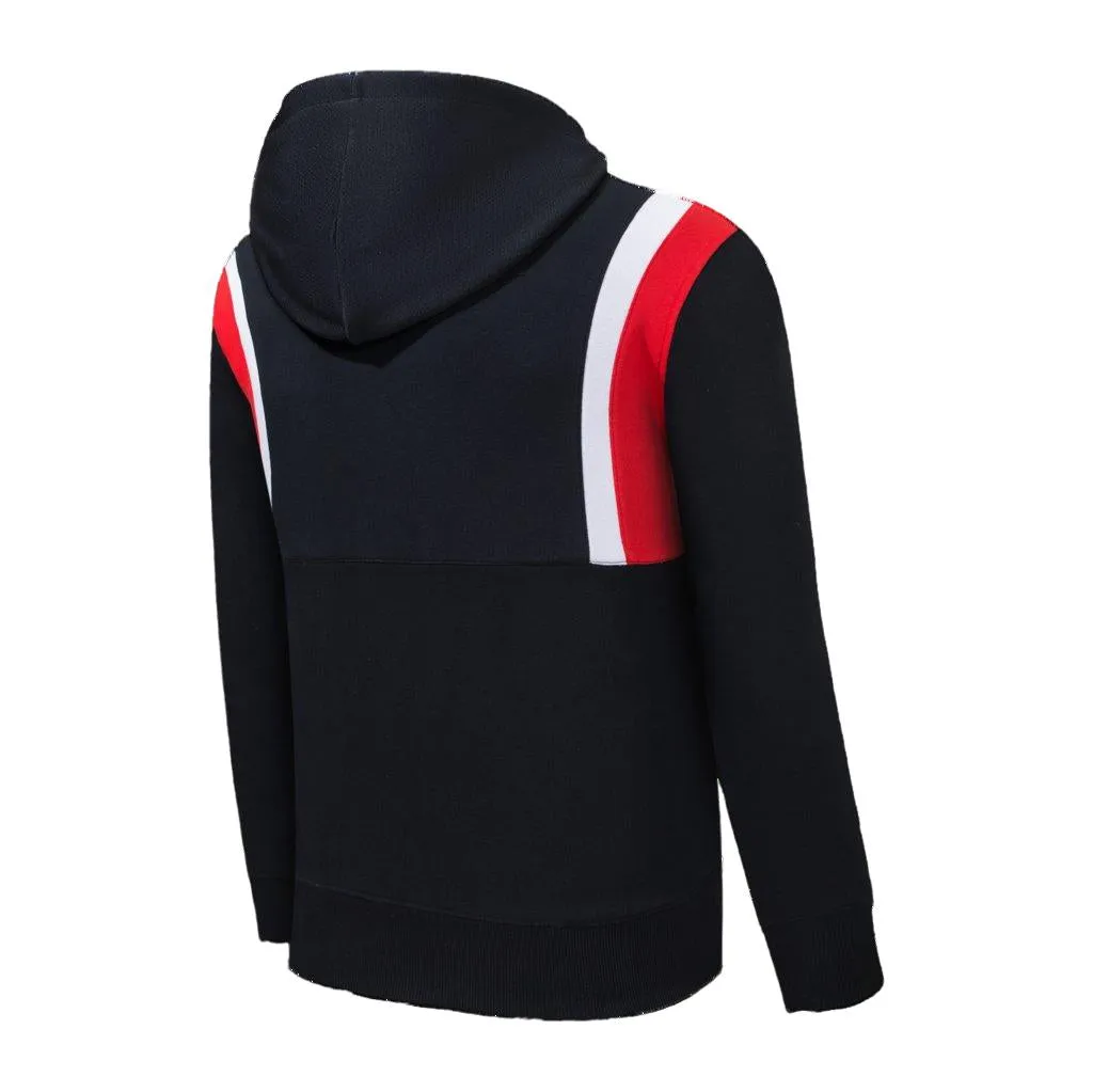 NBA RETRO WARM-UP HOODIE - BLACK