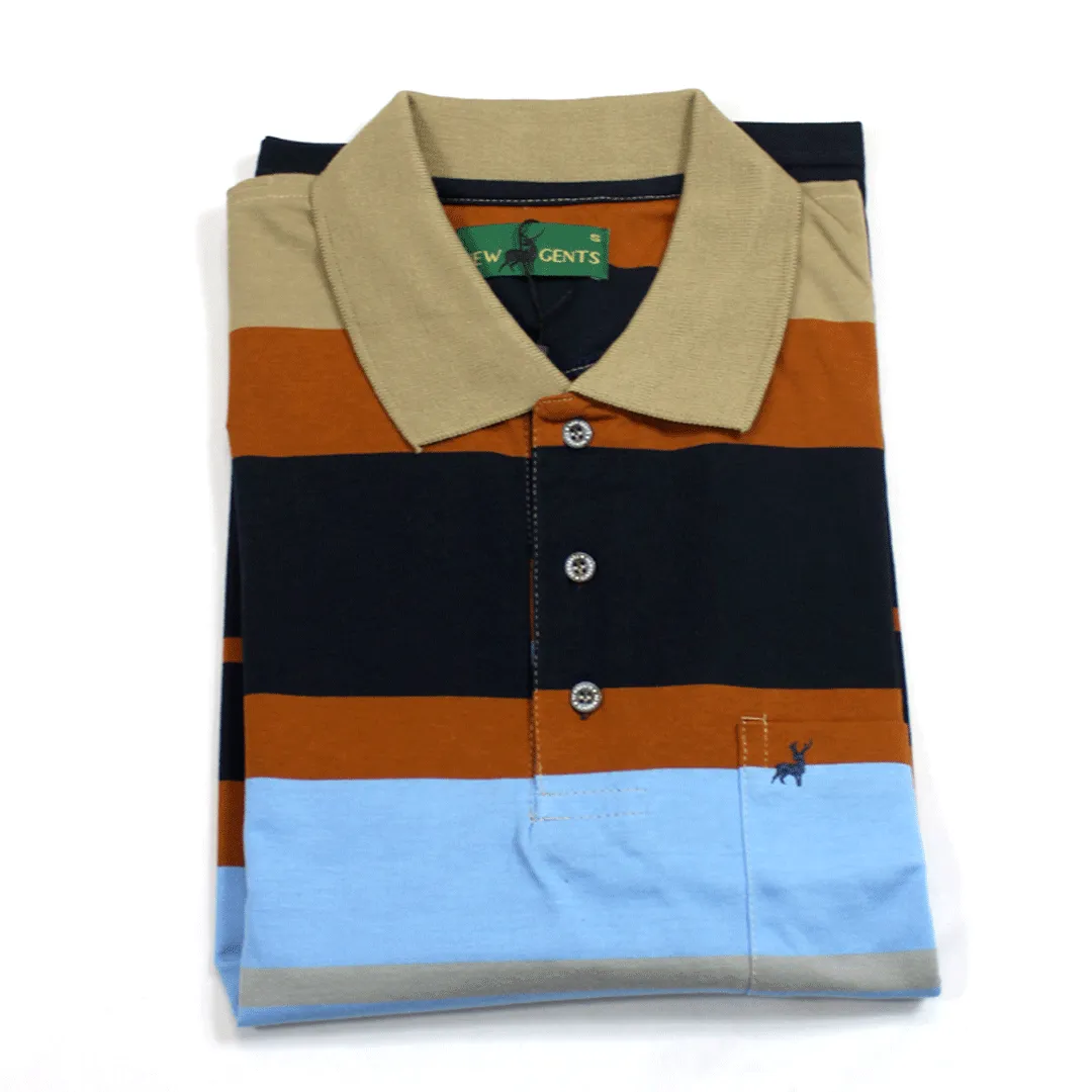 NEW GENTS Fawn Blue SS Golfer