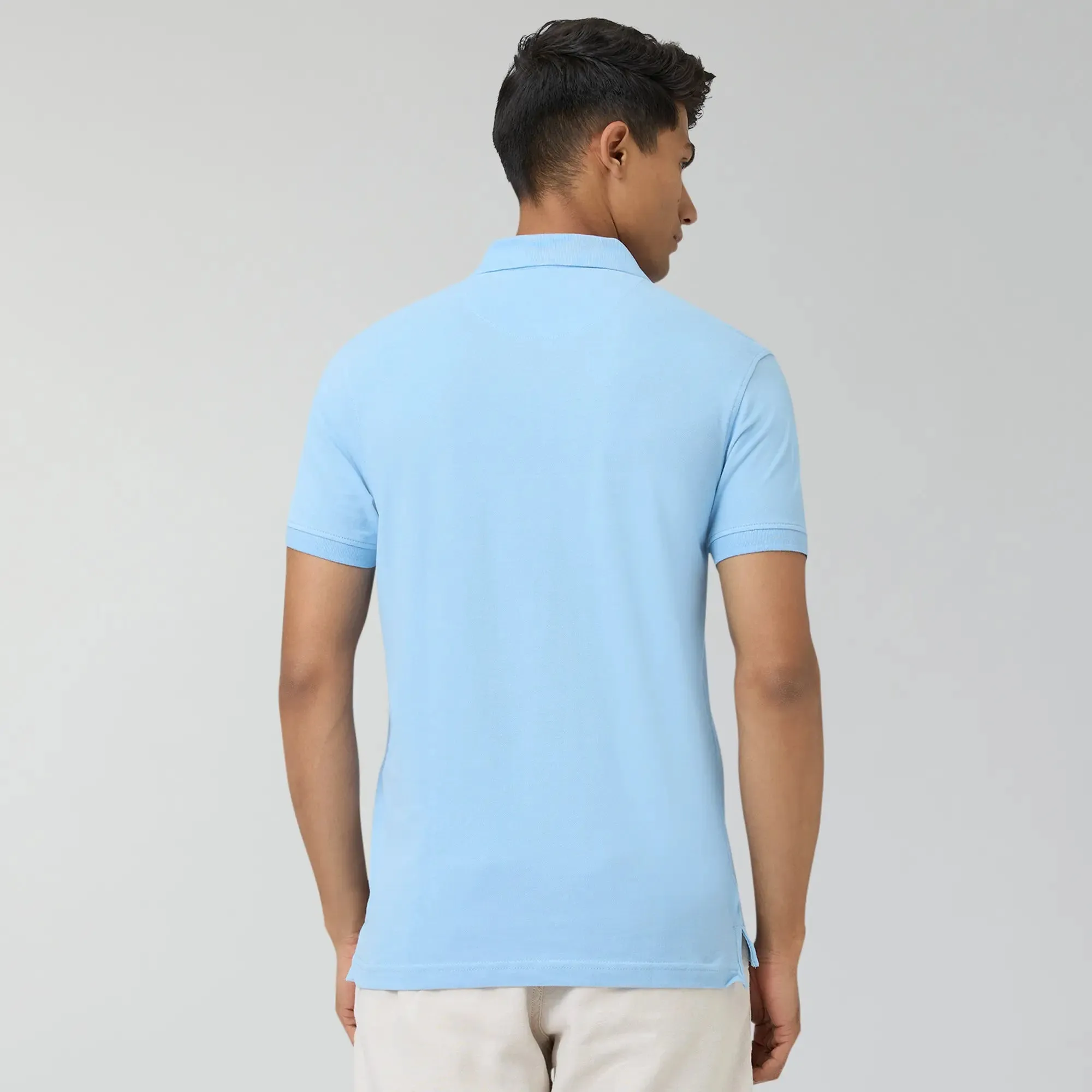 Nova Combed Cotton Polo T-shirts Sky Blue