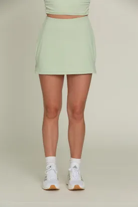 Pastel Green Simple Skort