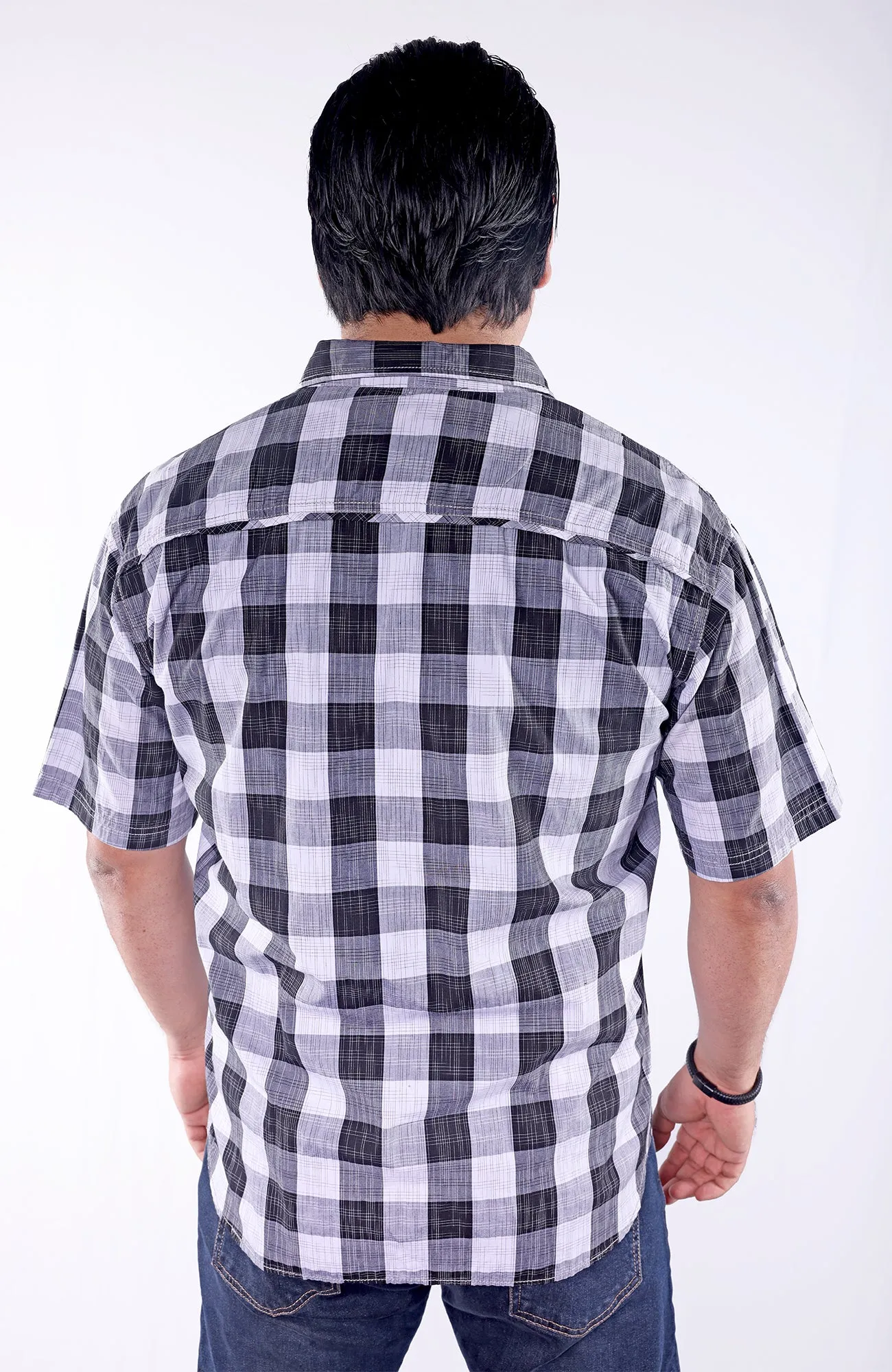 PERVIS | Woven Cotton Short Sleeve Shirt