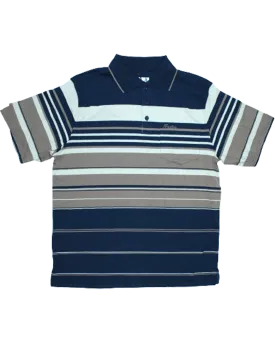 POINTING S/S Navy/Brown/Beige Golfer