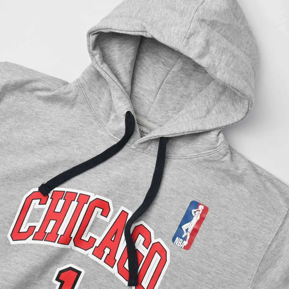 Polo Republica Men's NBA Chicago Printed Fleece Pullover Hoodie