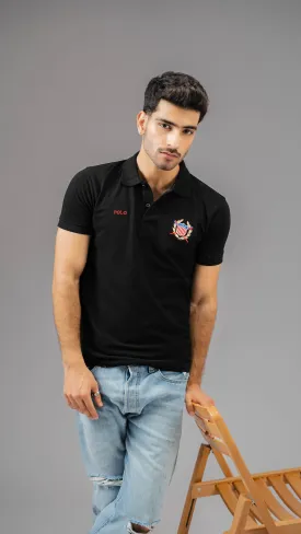 Polo Republica Men's USA & Polo Embroidered Short Sleeve Polo Shirt