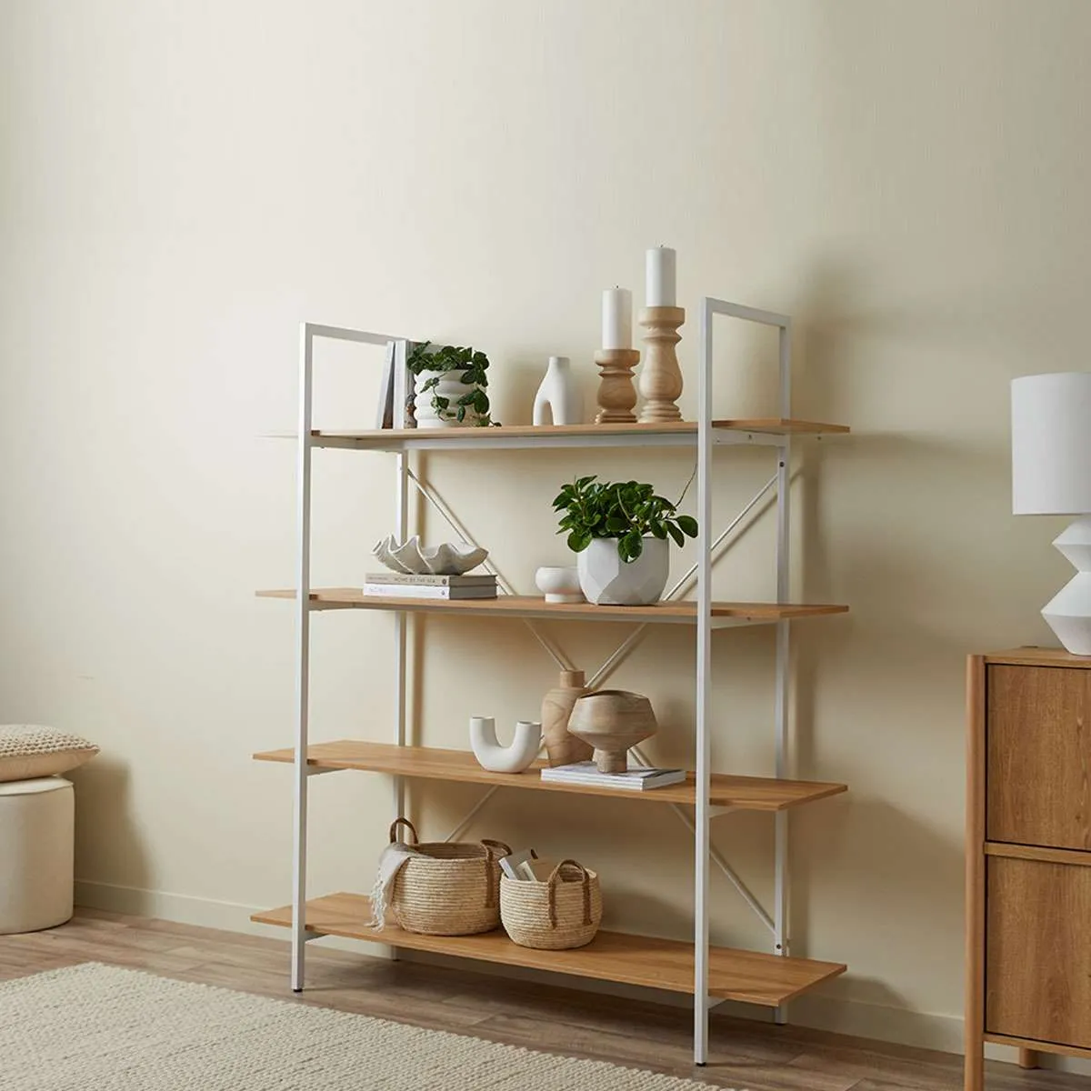 Porto Bookcase - White