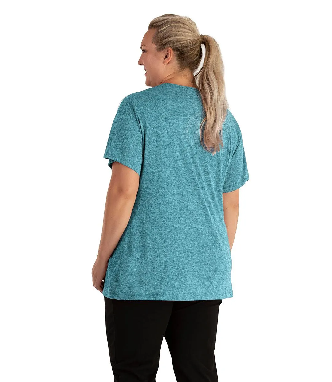 QuikLite V-Neck Short Sleeve Top - FINAL SALE