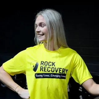 Rock 2 Recovery Fundraising Wick T-Shirt - Yellow