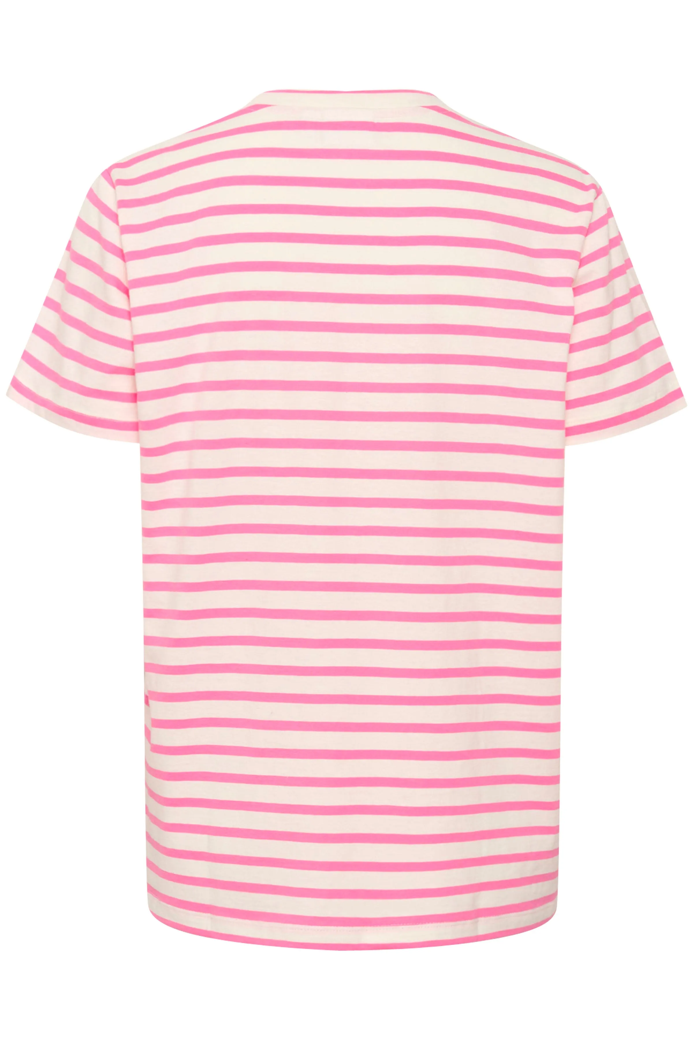 Saint Tropez Ganika Cotton T-Shirt in Chateau Rose Stripe