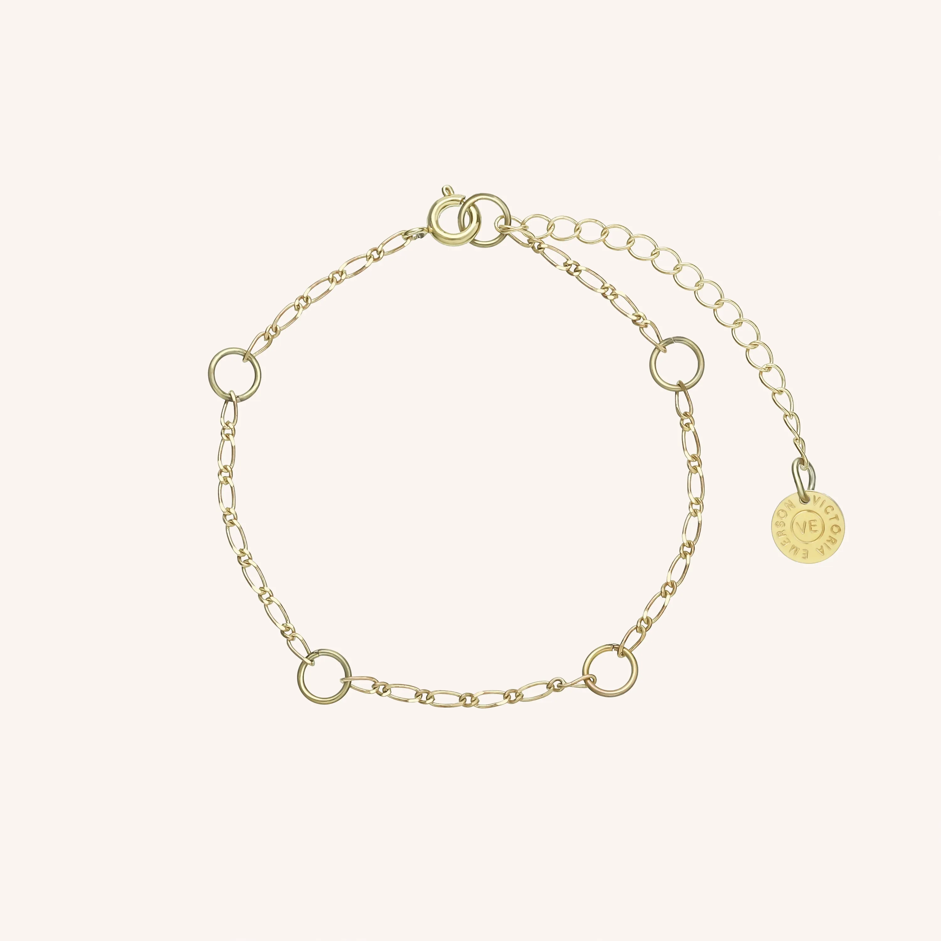 Simple Round Link Chain Bracelet