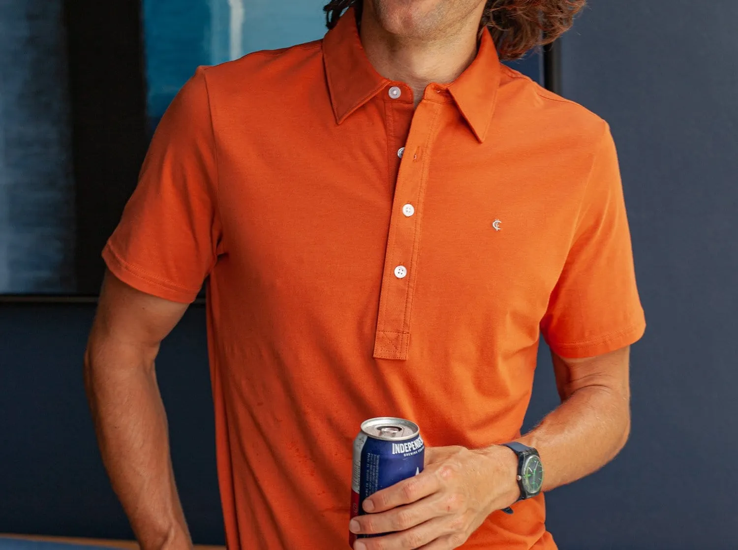 Slim Fit Top-Shelf Range Polo - Burnt Orange