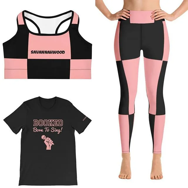 Sports Bra Pink/Black