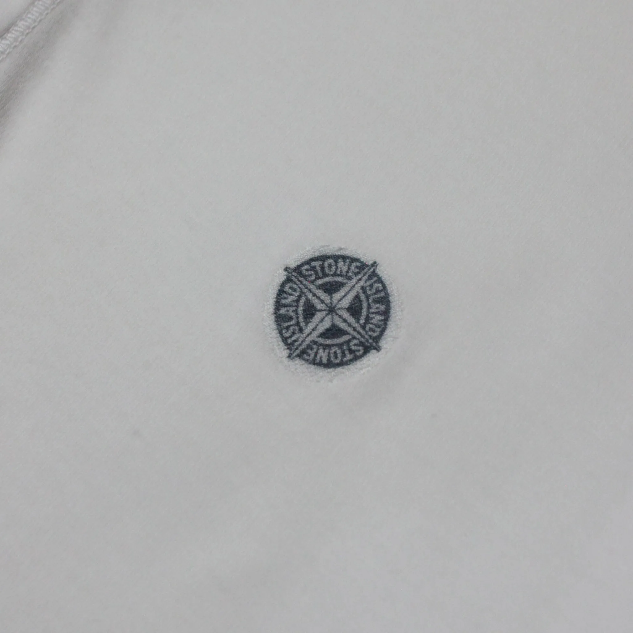 Stone Island White Polo T-Shirt circa 2000's