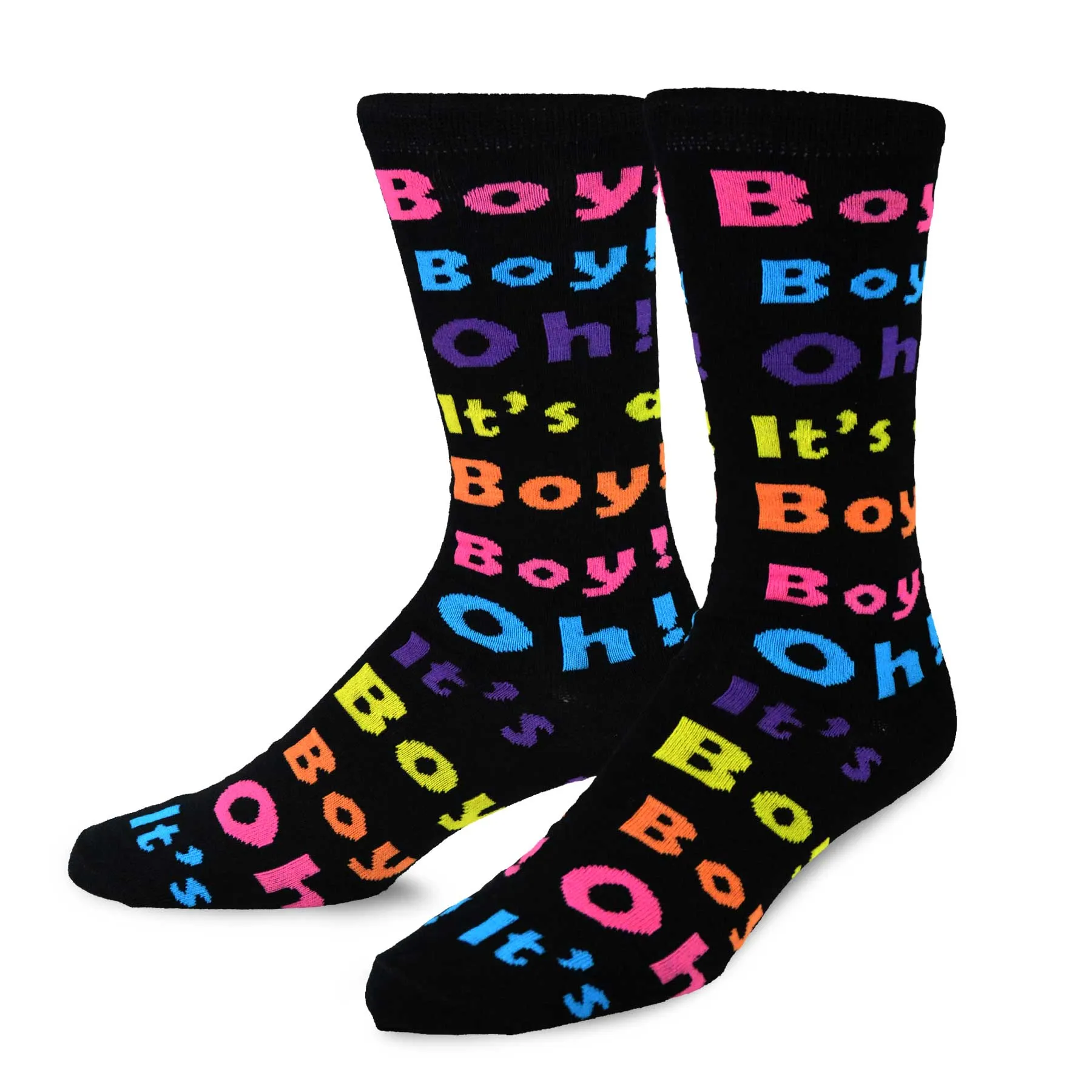 TeeHee Socks Men's Baby Shower Cotton Crew It's a Boy 3-Pack (10944)