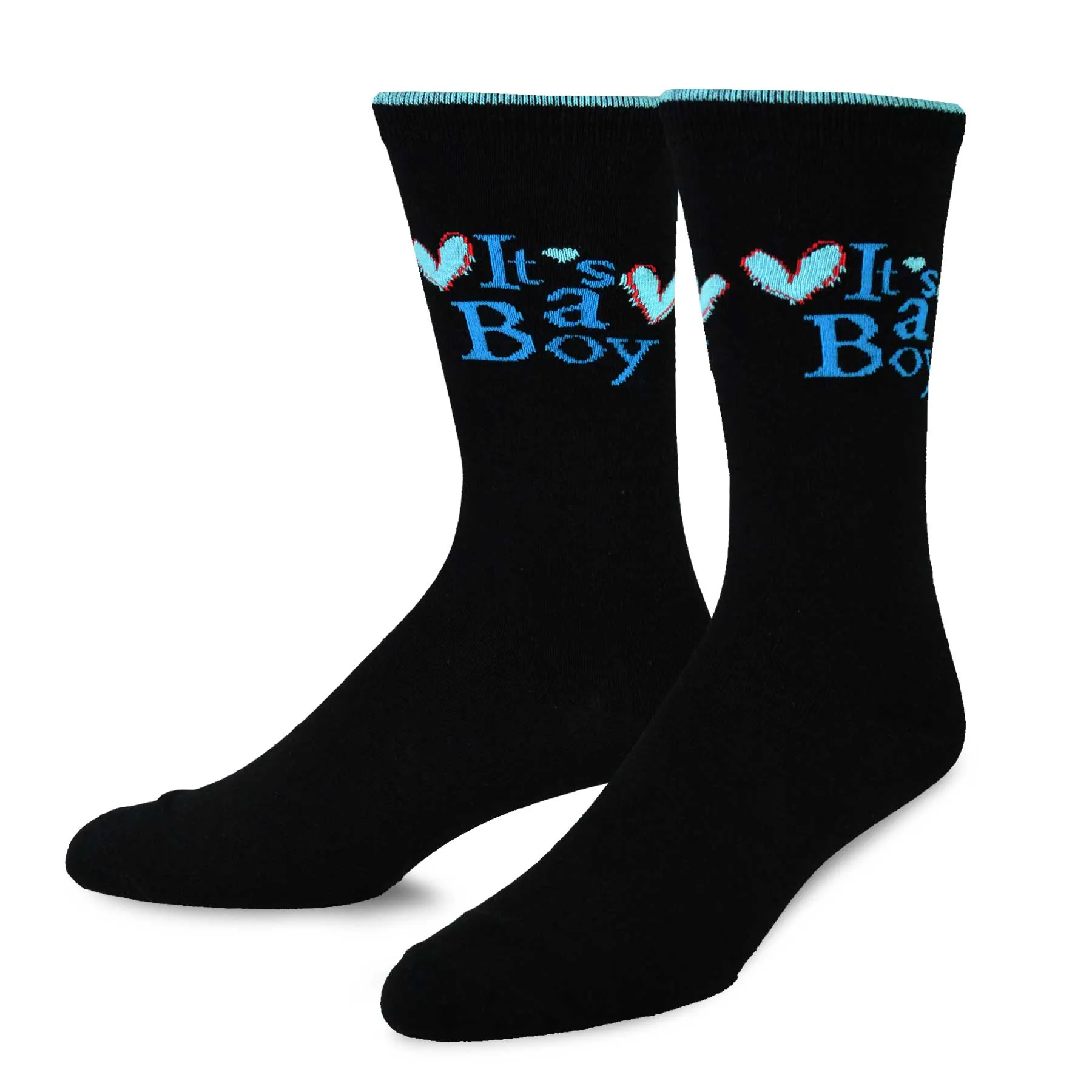 TeeHee Socks Men's Baby Shower Cotton Crew It's a Boy 3-Pack (10944)