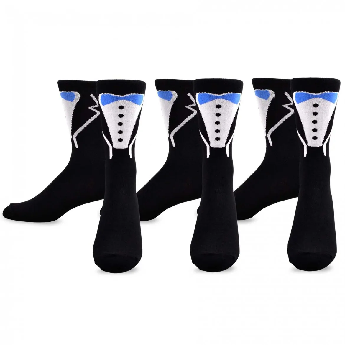 TeeHee Socks Men's Wedding Cotton Crew Groom 3-Pack (50546)