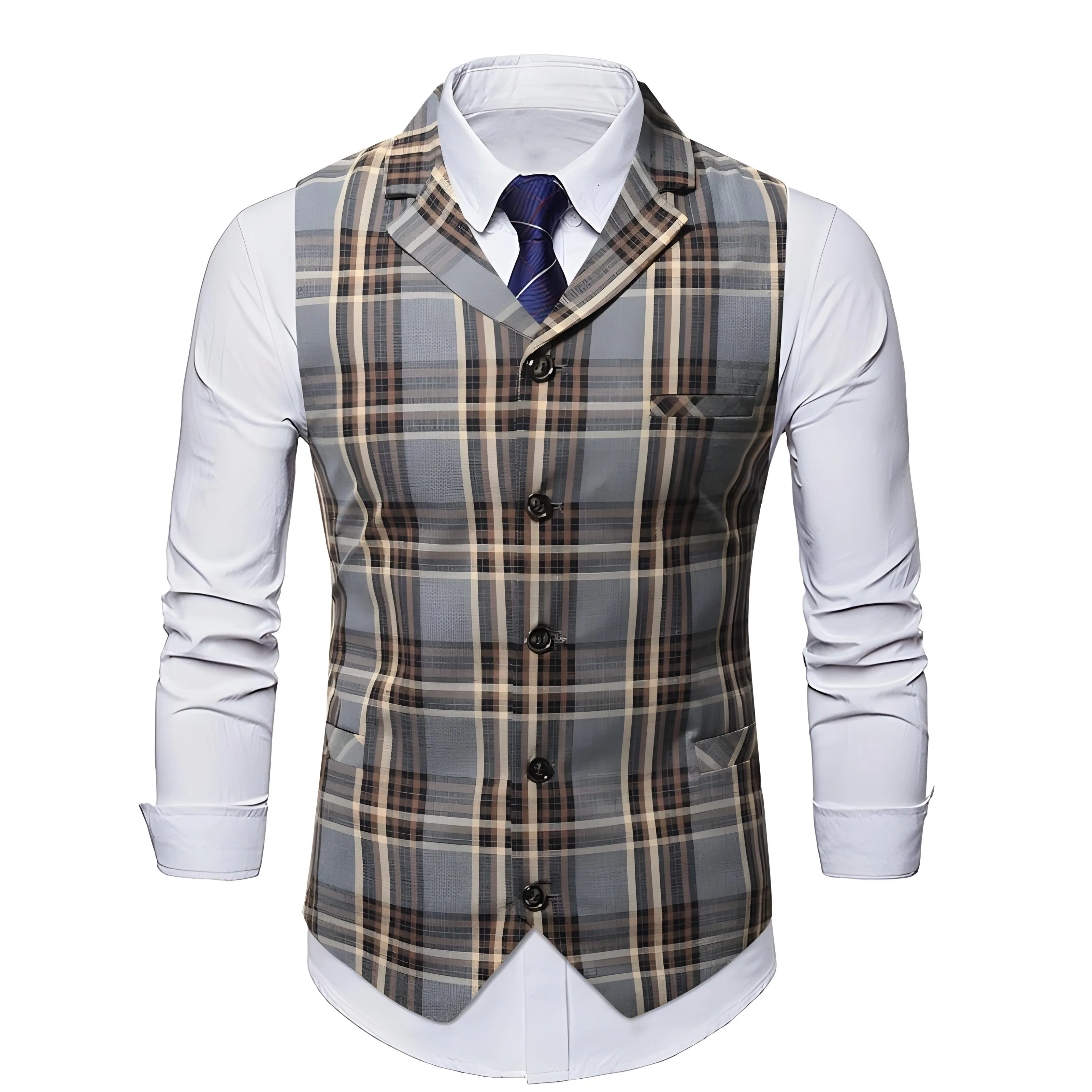 The Cezanne Plaid Vest - Multiple Colors