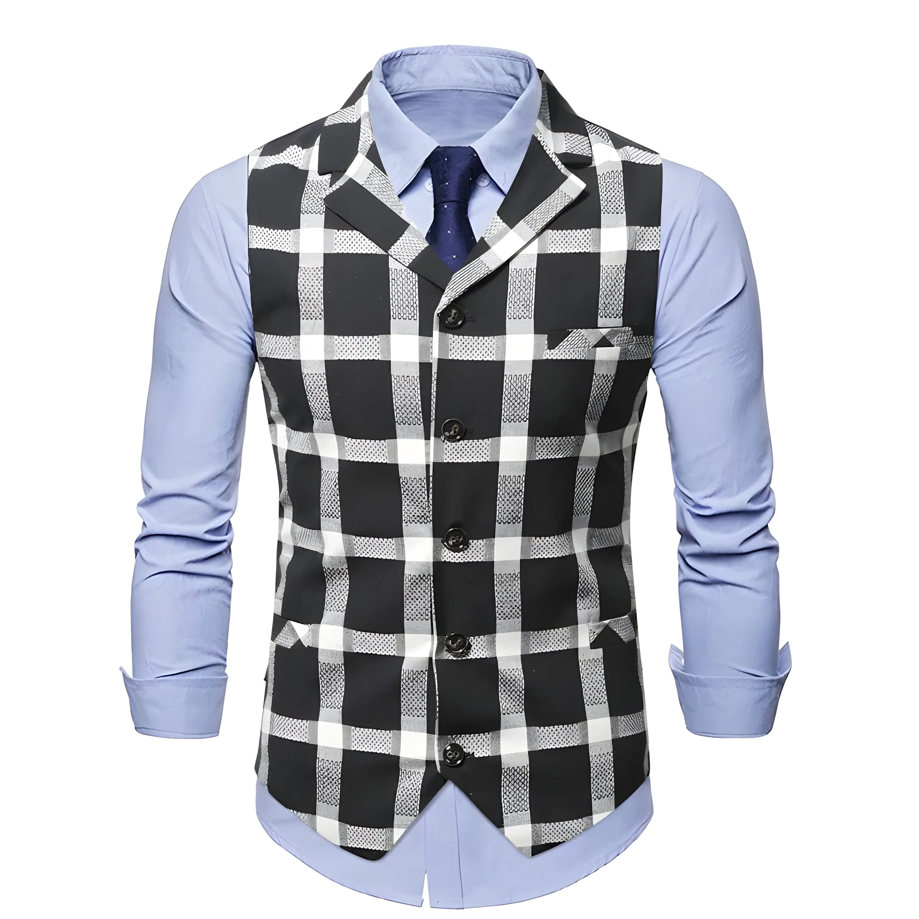 The Cezanne Plaid Vest - Multiple Colors