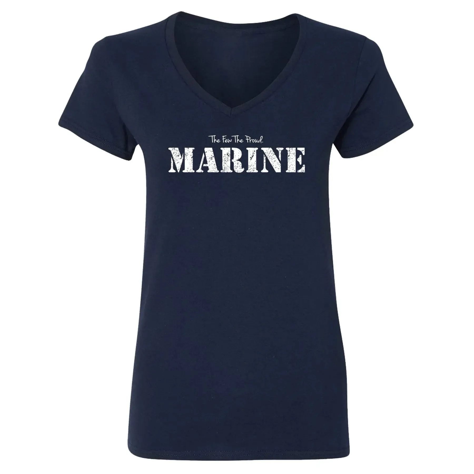 The Few The Proud Marine Women's V-Neck Tee