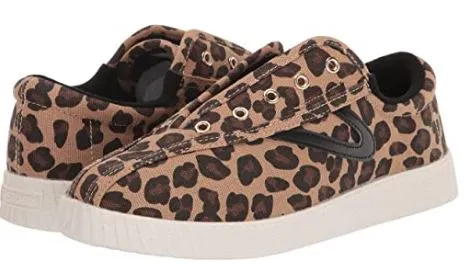 Tretorn Children's Canvas Sneakers Nylite Leopard