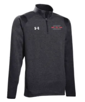 Under Armour Men's Black Hustle Fleece 1/4 Zip - Sale!