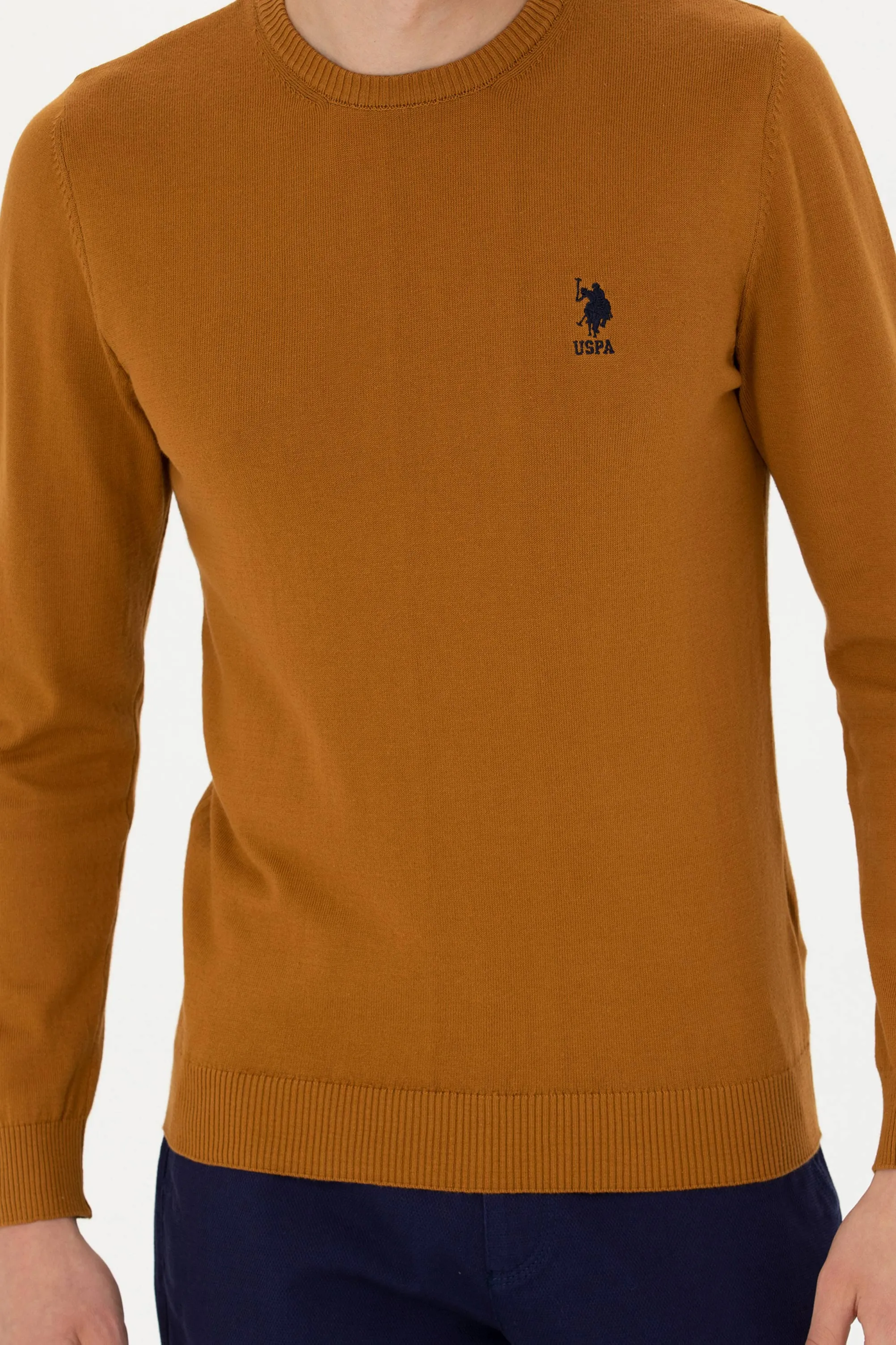 USPA Men Jumper R/Neck VR153 Coconut USPJR365 US POLO ASSN