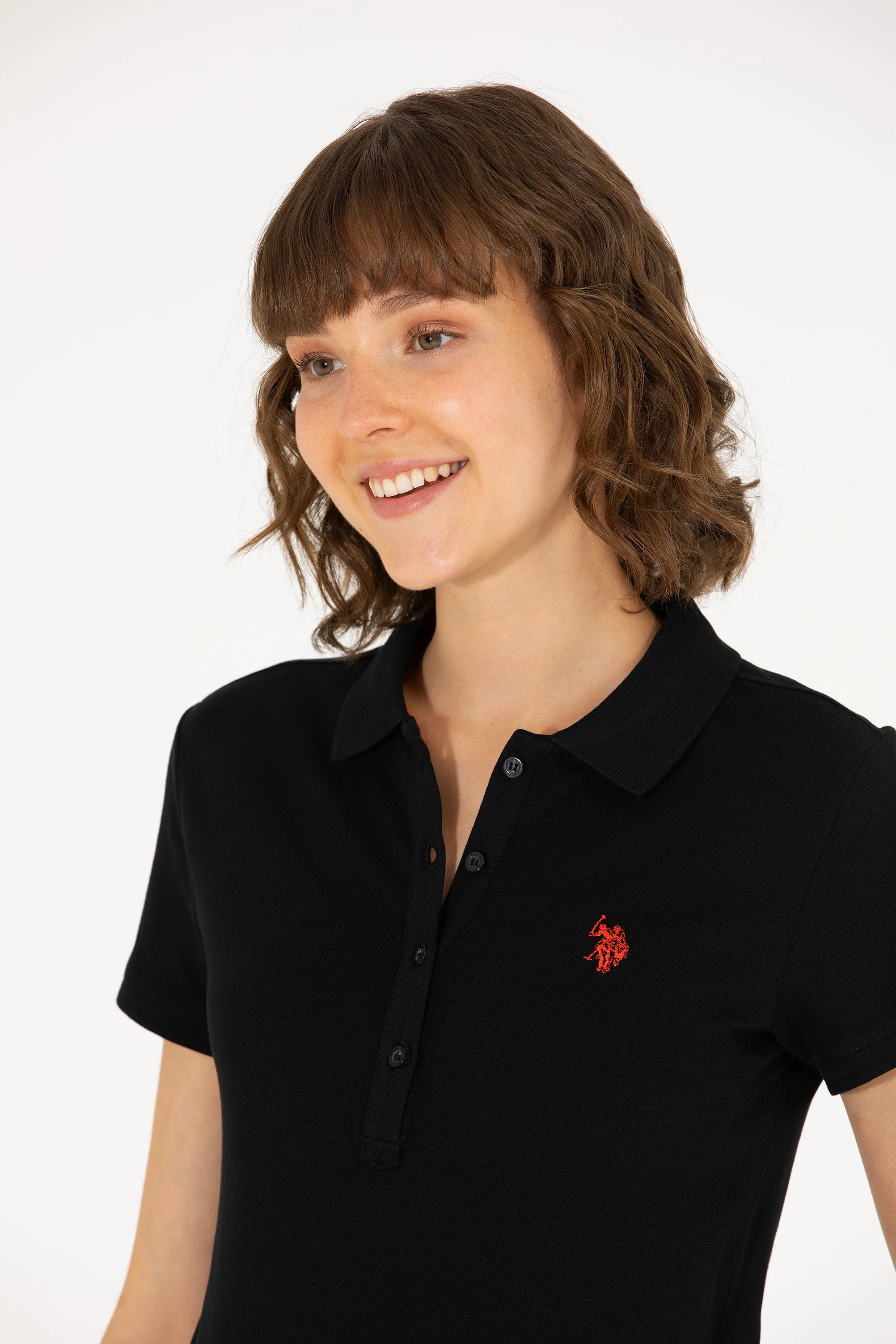 USPA Polo Shirt Women Black VR046 USPOW070 SCL US Polo Assn.