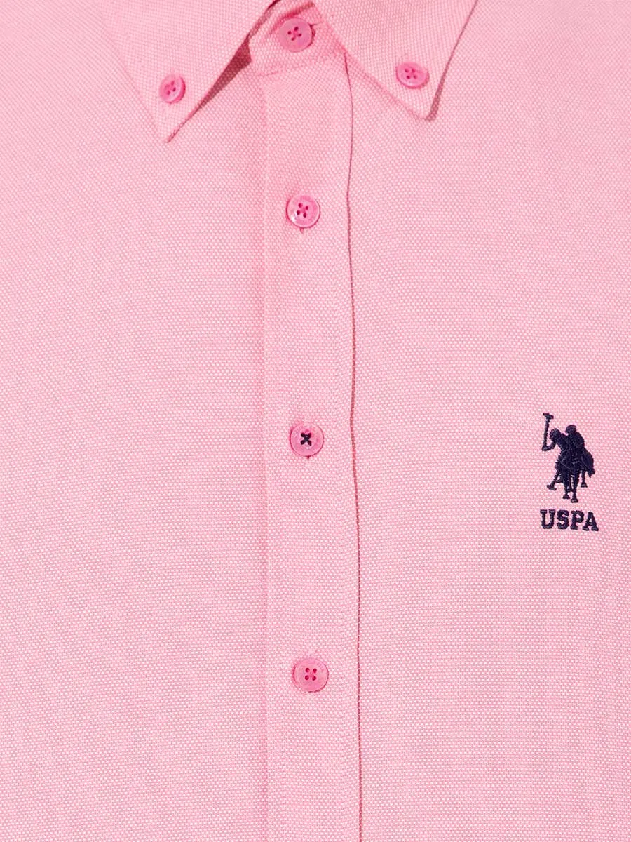 USPA Shirt Men Powder VR042 USPSH256 Slim US Polo Assn.