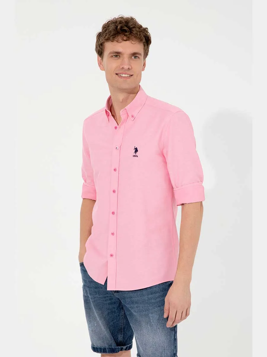 USPA Shirt Men Powder VR042 USPSH256 Slim US Polo Assn.